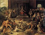 Frans the younger Francken Allegory on the Abdication of Emperor Charles V in Brussels, 25 October 1555 painting